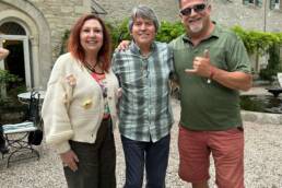 Gail, Kelly, Carl in Châteauneuf-du-Pape May 2023