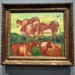 The Cows painting by Vincent Van Gogh at the Musée d’Orsay in Paris