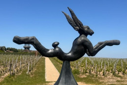 Château to Château-visit the best in Bordeaux with Clos Du Val statue